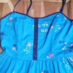 Lauren Conrad Spaghetti Strap Beach Pattern Dress
